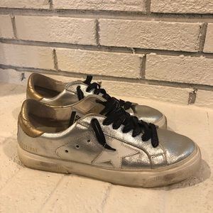 Golden Goose MAY silver sneakers